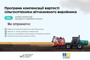 Компенсація за придбану вітчизняну сільськогосподарську техніку та обладнання
